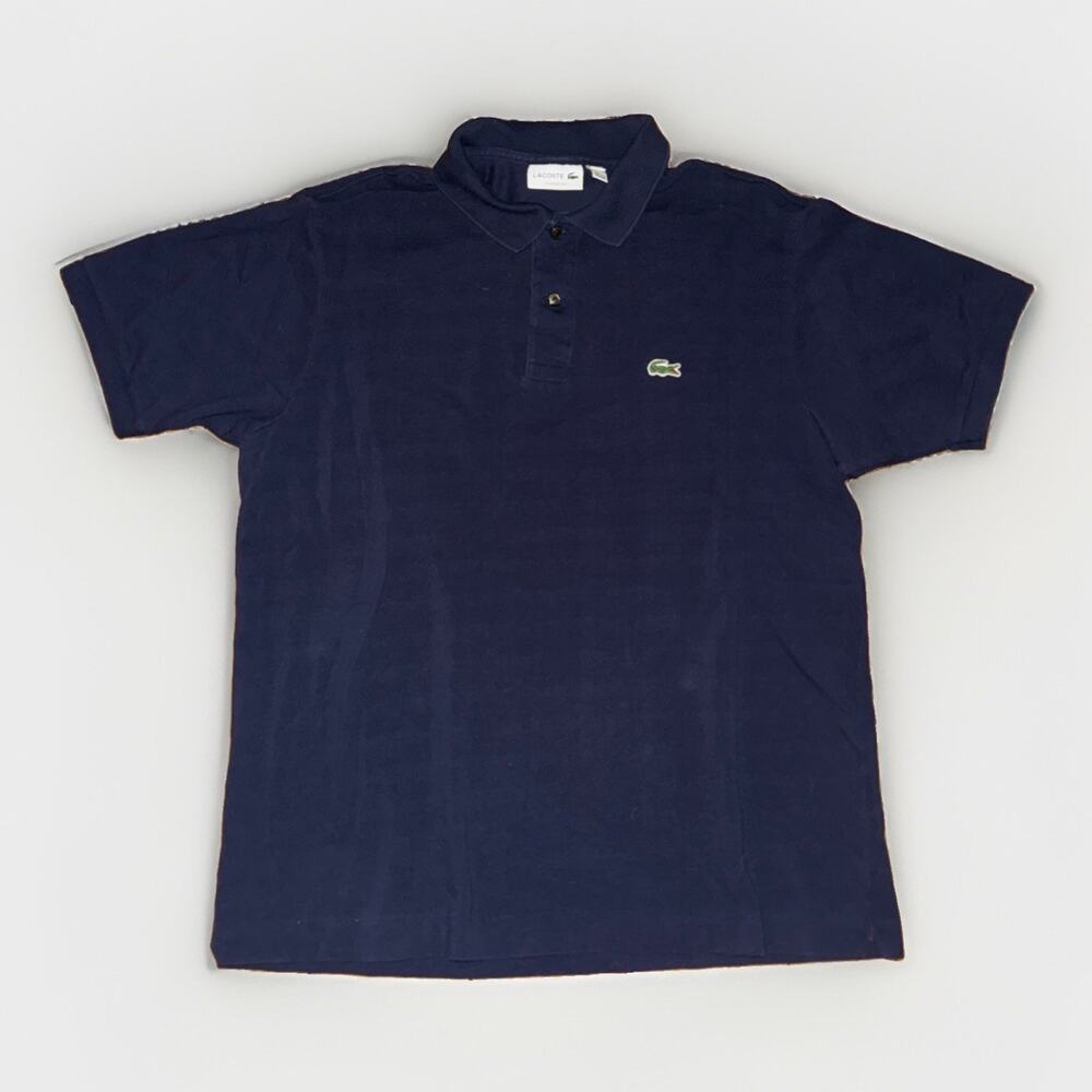 Lacoste Classic Fit Polo Shirt Blue XL 21x26 Preppy French